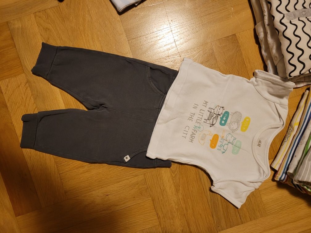 Zestaw ubrań dla niemowlaka 68 cm, 4-6 m, paka dla chłopca