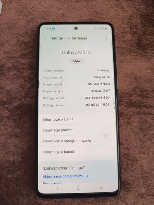 Sprzedam Samsung   M31 s