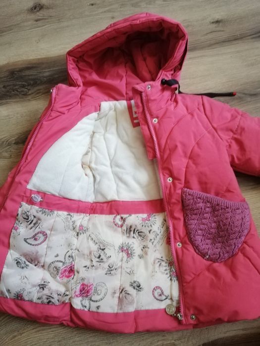 Зимова куртка пальто для дівчини 5 років  104-110 см