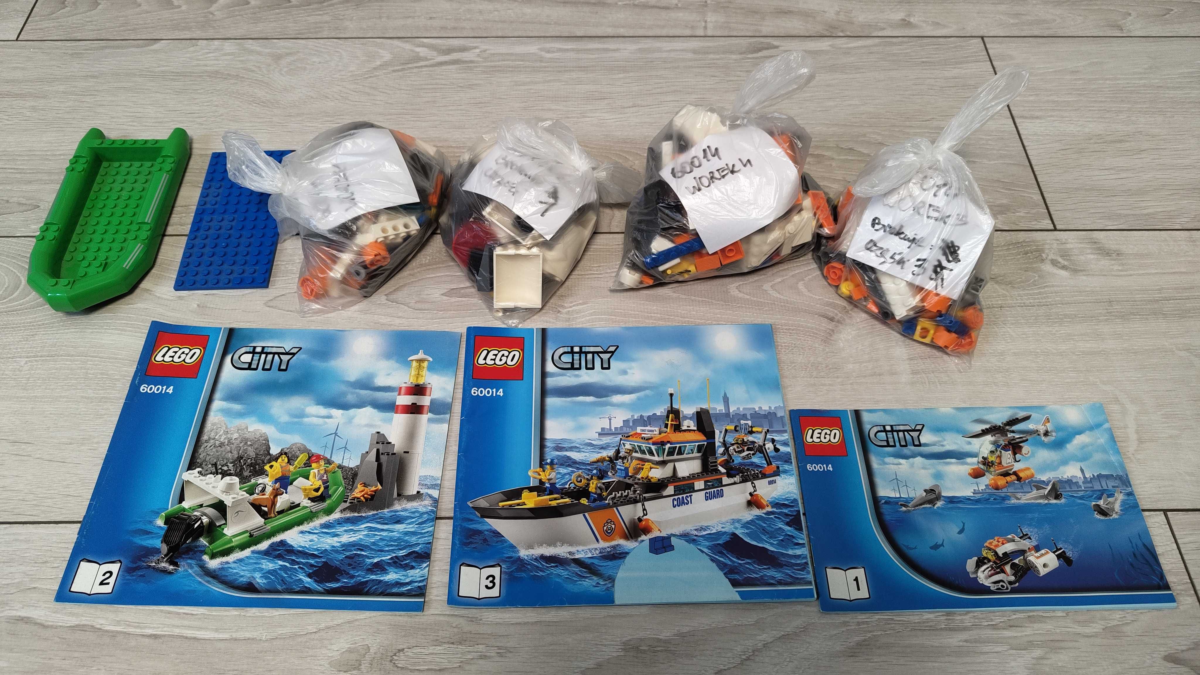 LEGO (60012, 60014) Wóz terenowy nurków + Patrol straży przybrzeżnej