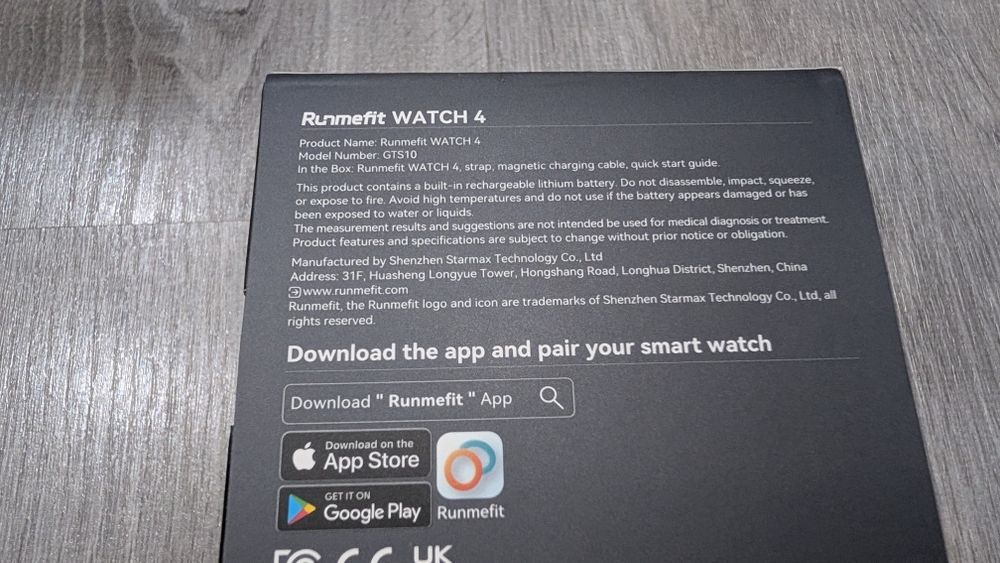 Smartwatch Runmefit Watch 4