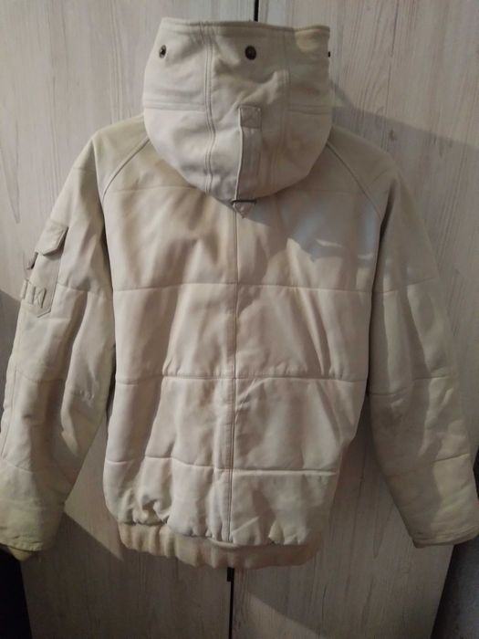 Мужская кожаная  зимняя куртка nikelson air пилот