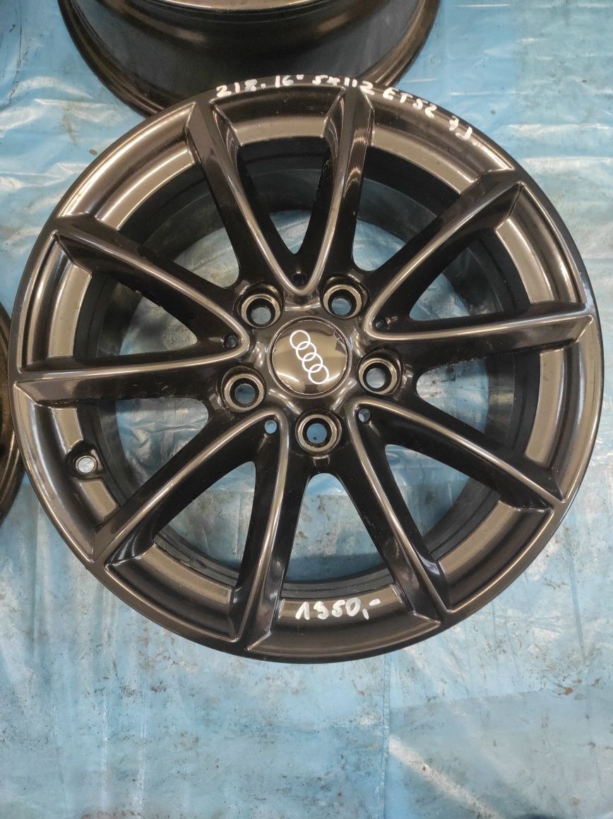 218 Felgi aluminiowe AUDI R 16 5x112 Bardzo Ładne CZARNE