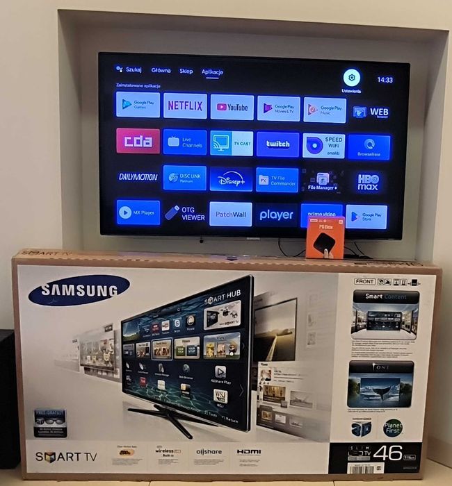 Telewizor Samsung UE46ES6100W + Xiaomi Mi Box 4K