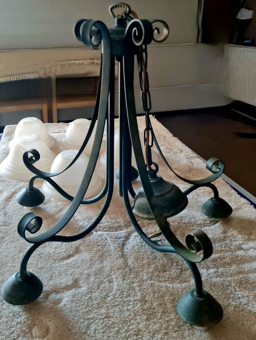 Lampa wisząca, pięcioramienna