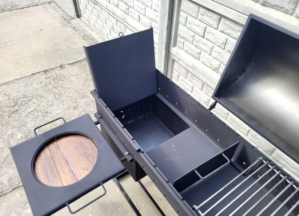 • Від Завода! 3/4/5мм! Посилений Мангал Барбекю з Коптильнею та Пічкою