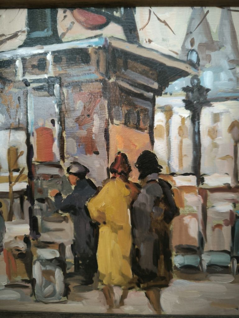 Quadro / Pintura Óleo sob placa - Pia Vitale 25,5x30,5