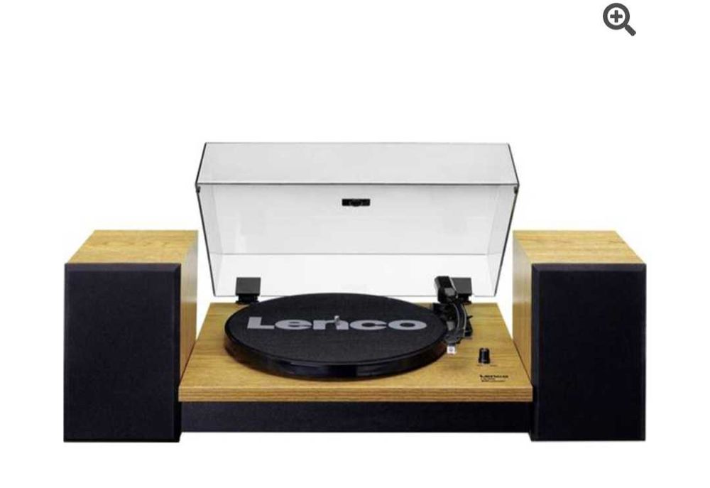 GIRA DISCOS LENCO LS 300 MADEIRA (gira-discos, 2 colunas separadas)