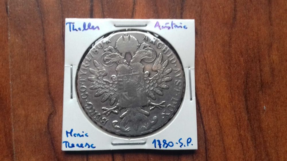 Moeda Thaller Áustria 1780