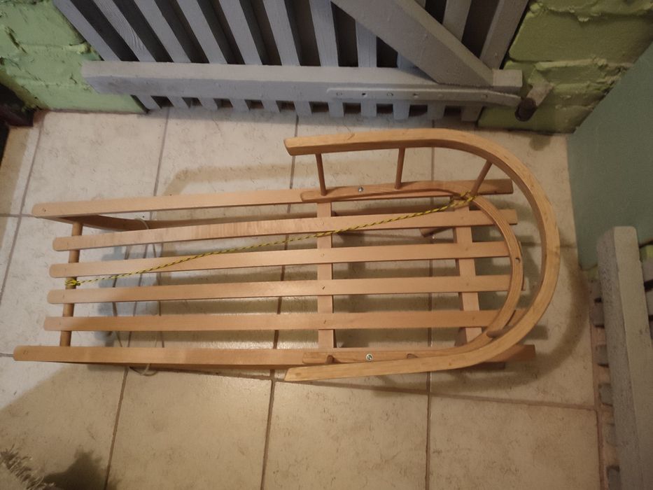 Sanki drewniane z oparciem REZERWACJA