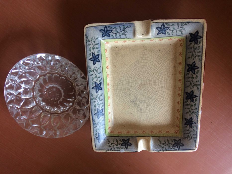 cinzeiro porcelana vintage antigo artigo de coleccionador