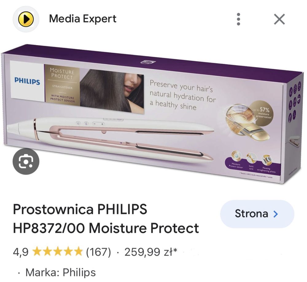 Prostownica Philips Moisture Protect