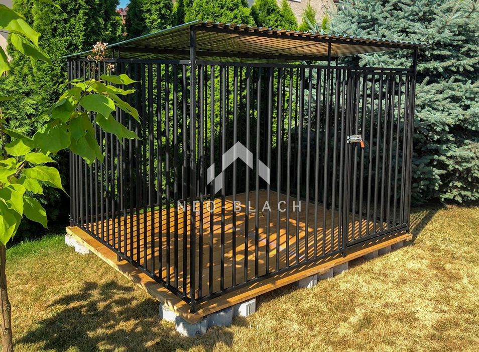 Kojec dla psów 2x2m - Drewniana podłoga NB172 OLX