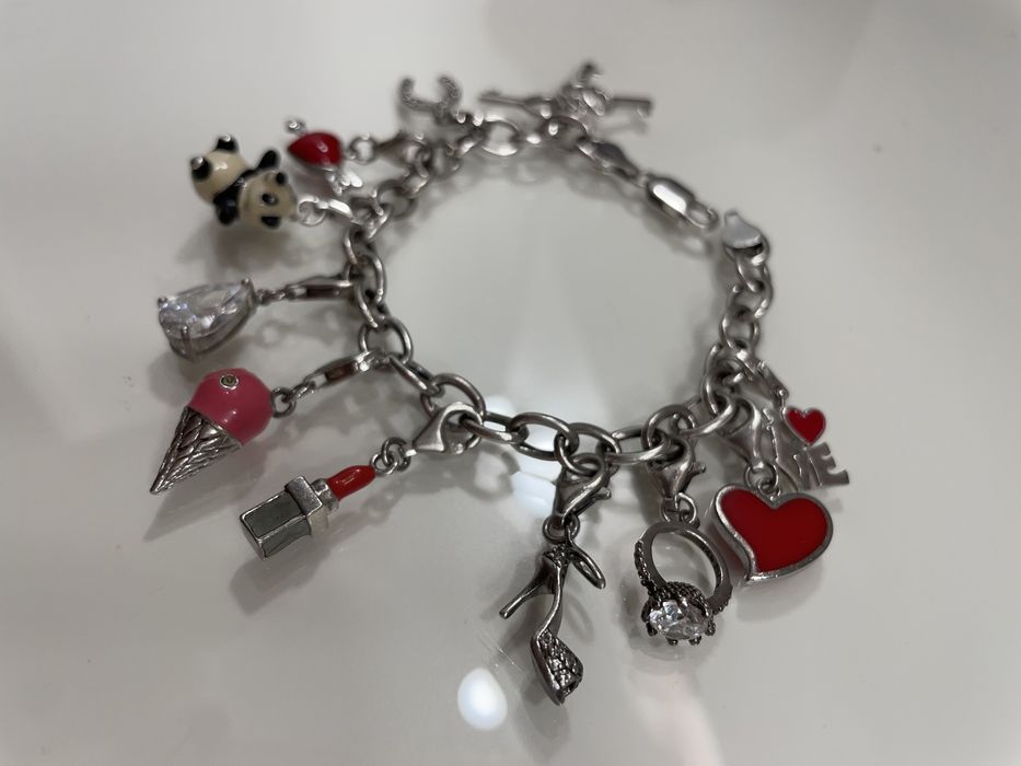 Apart bransoletka srebro z charmsami