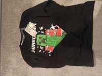 Czarna bluza Minecraft z Reserved rozmiar 140