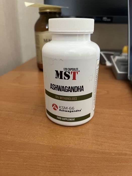 Ashwagandha MST (115 капсул, KSM-66) – майже повна баночка