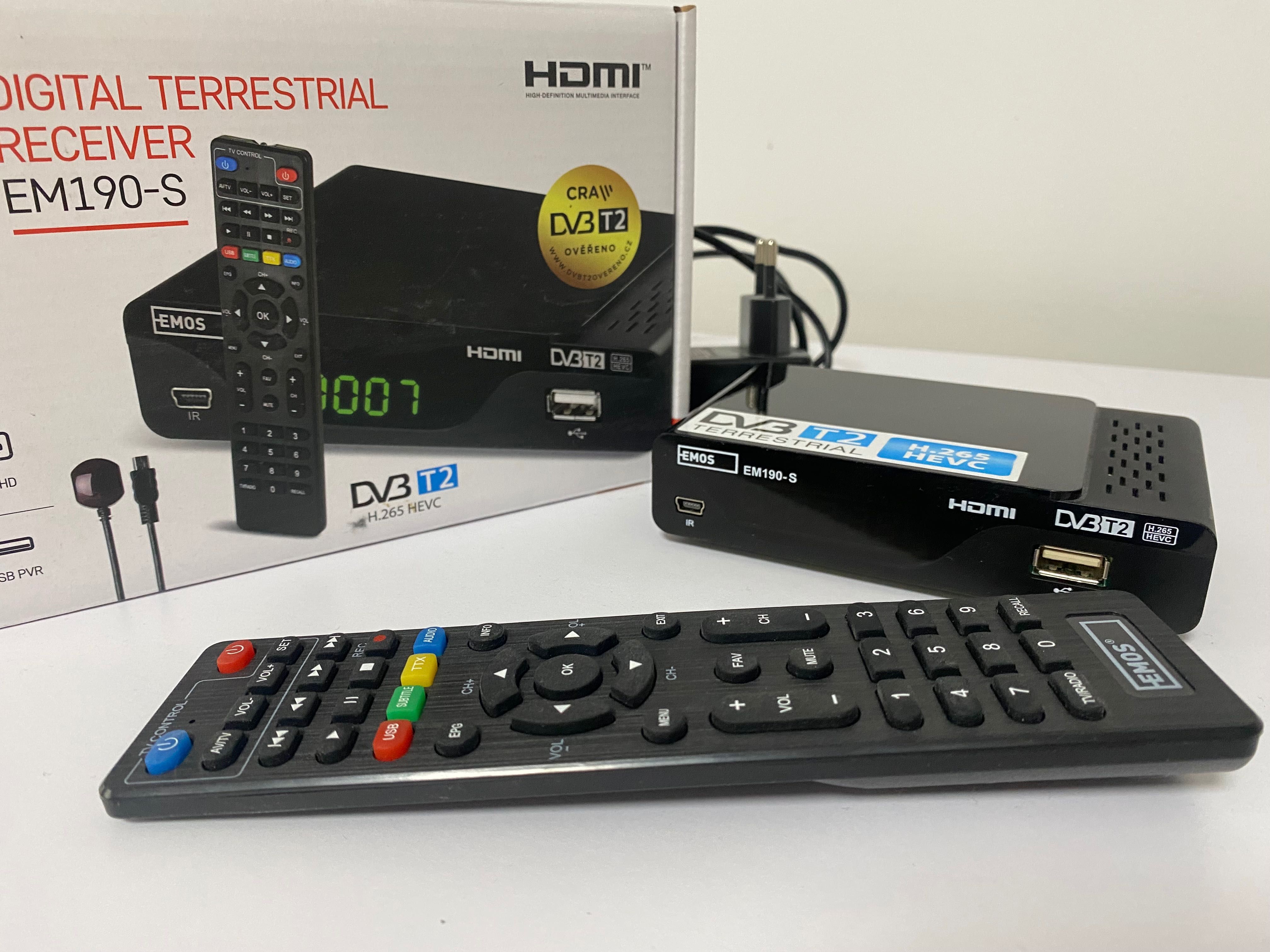 Dekoder TUNER TV DVB-T2 pilot, FULL HD TV naziemnej, nowy standard