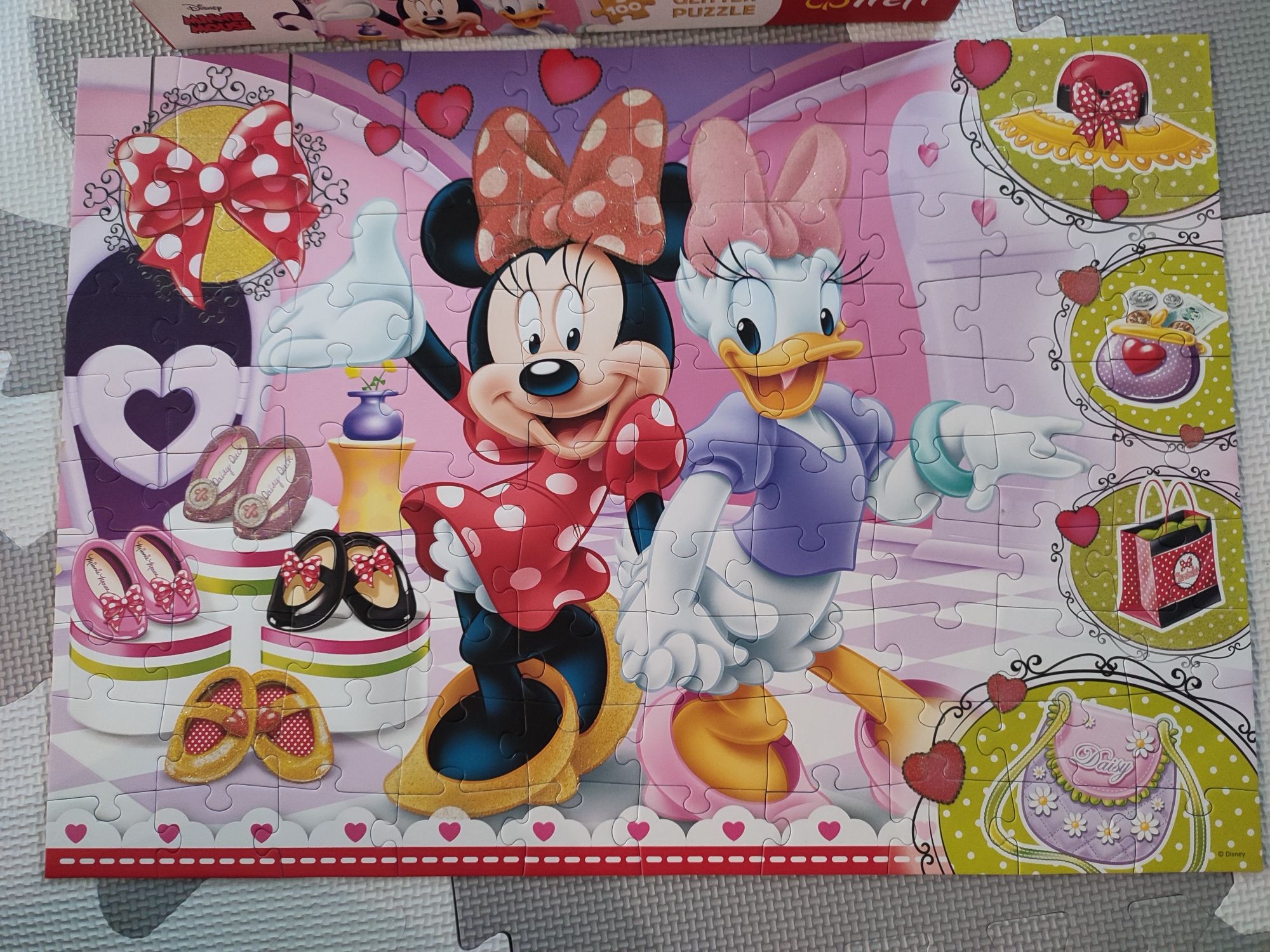 Puzzle Myszka Minnie i Daisy 100 elementów
