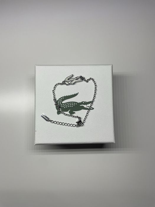 Жіночий браслет Lacoste, подарунок дівчині (срібний)