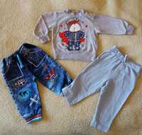 Дитячий комплект набір на хлопчика кофта джинси штани 80-86 р.