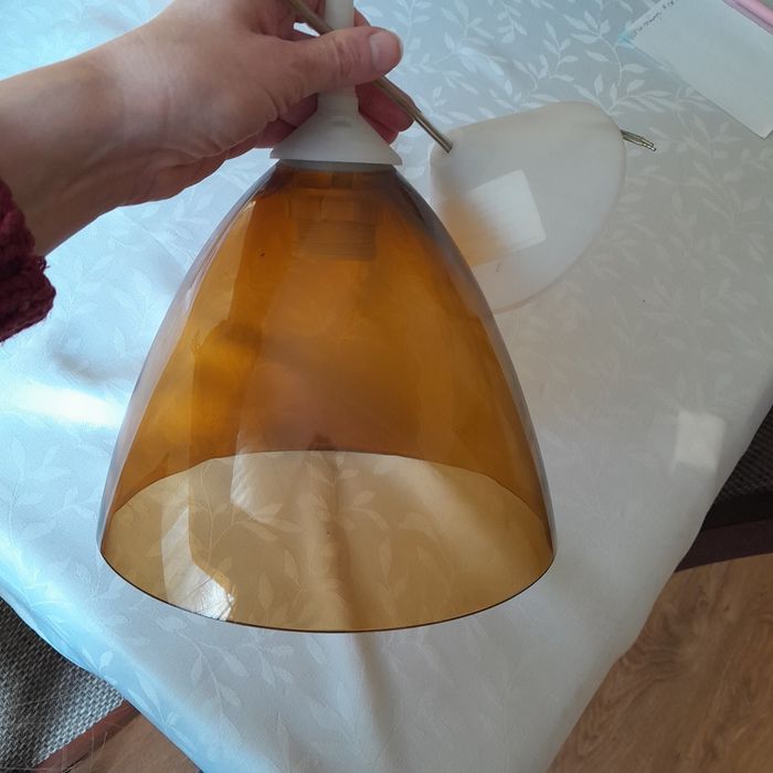 Lampa wisząca szklana