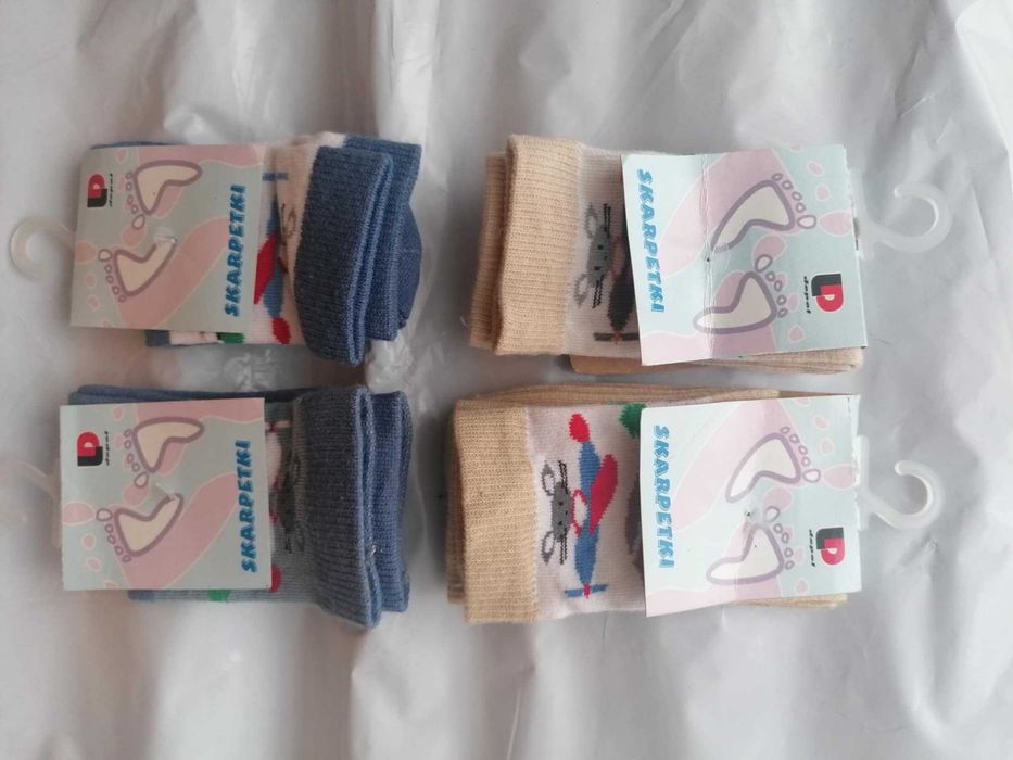 Skarpetki dziecięce dla dzieci z myszką 15-16 DEPOL- kpl x4