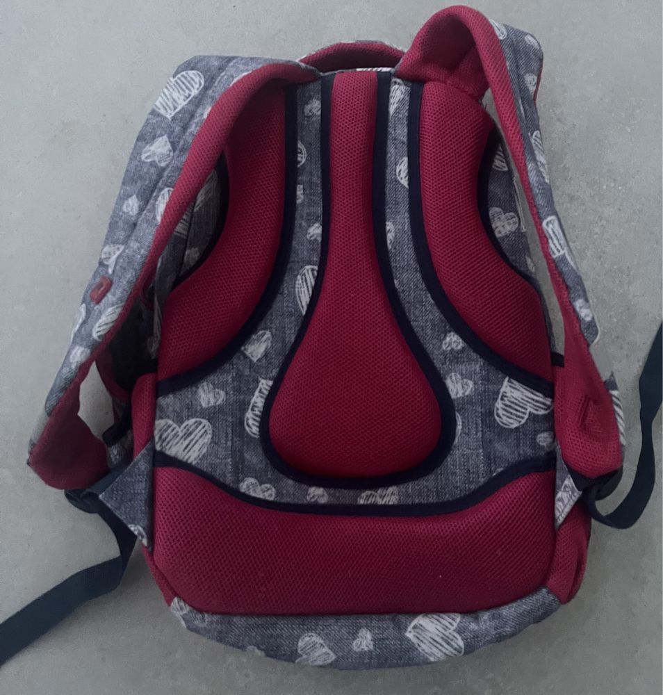 Plecak HEAD szkolny 4+2 kieszenie, niebiesko-rozowy