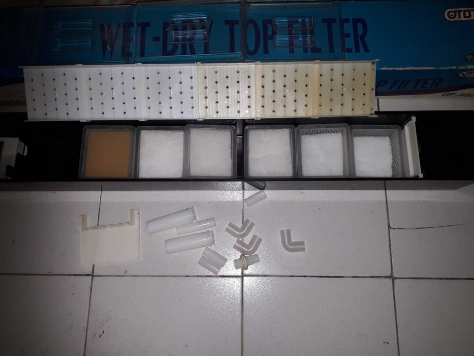 Filtro seco humido aquario