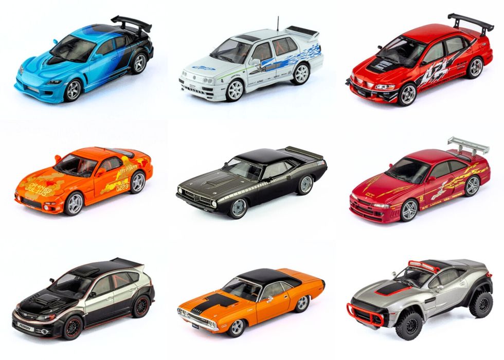 Модель 1:43 Toyota, Mitsubishi, Nissan, Mazda (altaya Fast&Furious)