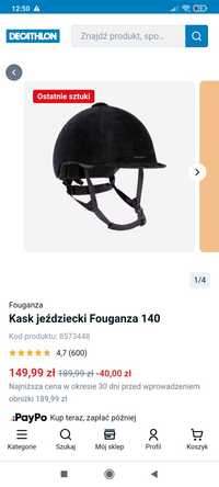 Kask jeździecki nowy