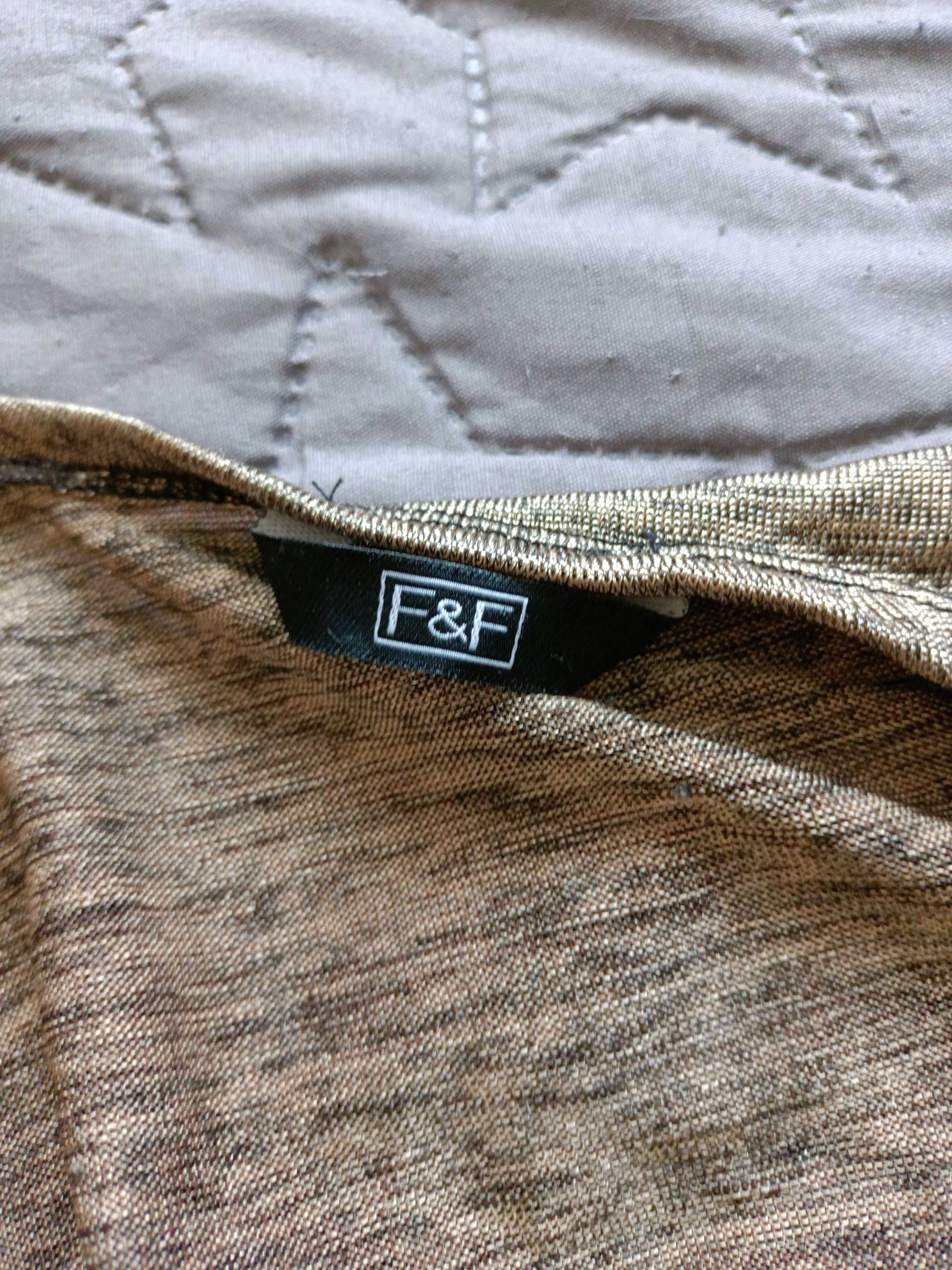 F&F złota narzutka rozmiar M