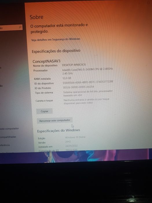Acer 7750g i5, 4gb raw, 500gb disco