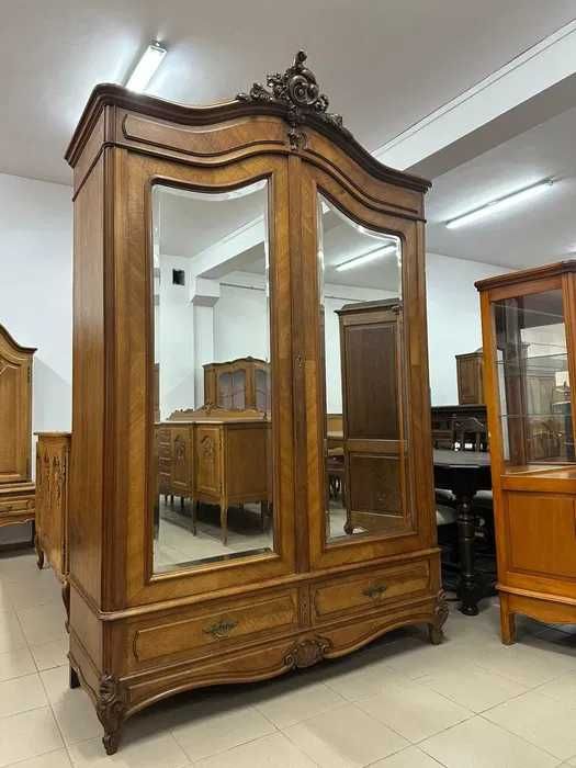 Wyjątkowa szafa-styl Rocaille z dużymi lustrami. Transport cały kraj.