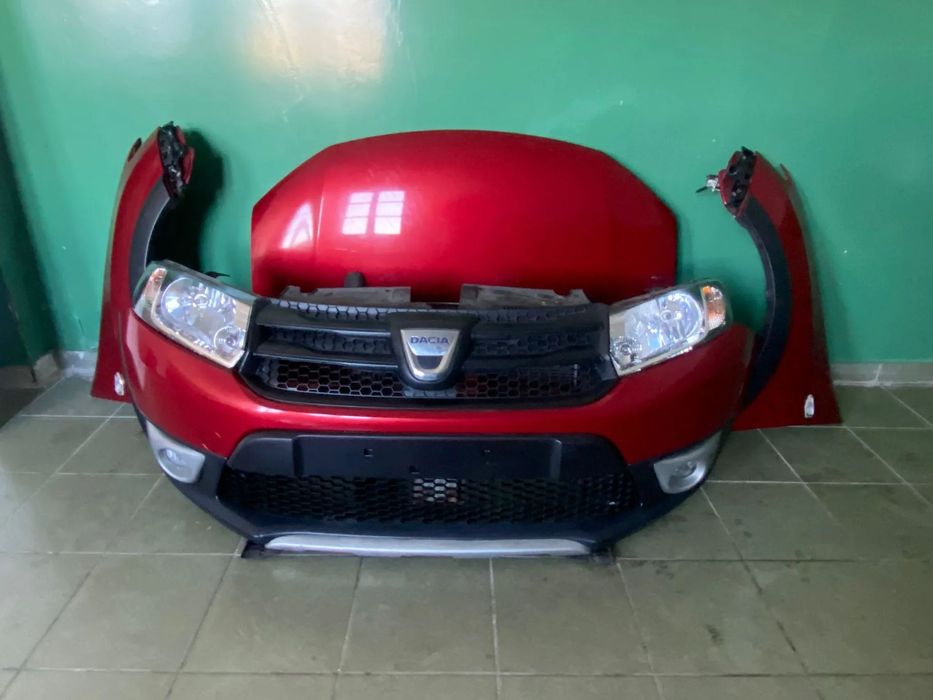 Dacia Sandero Stepway maska zderzak blotniki pas przedni z chlodnicami