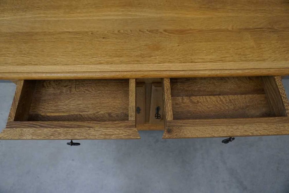 Komoda Lity Dąb 2 Drzwiowa Zgrabna Płytka szer. 117 cm  (p-1274)