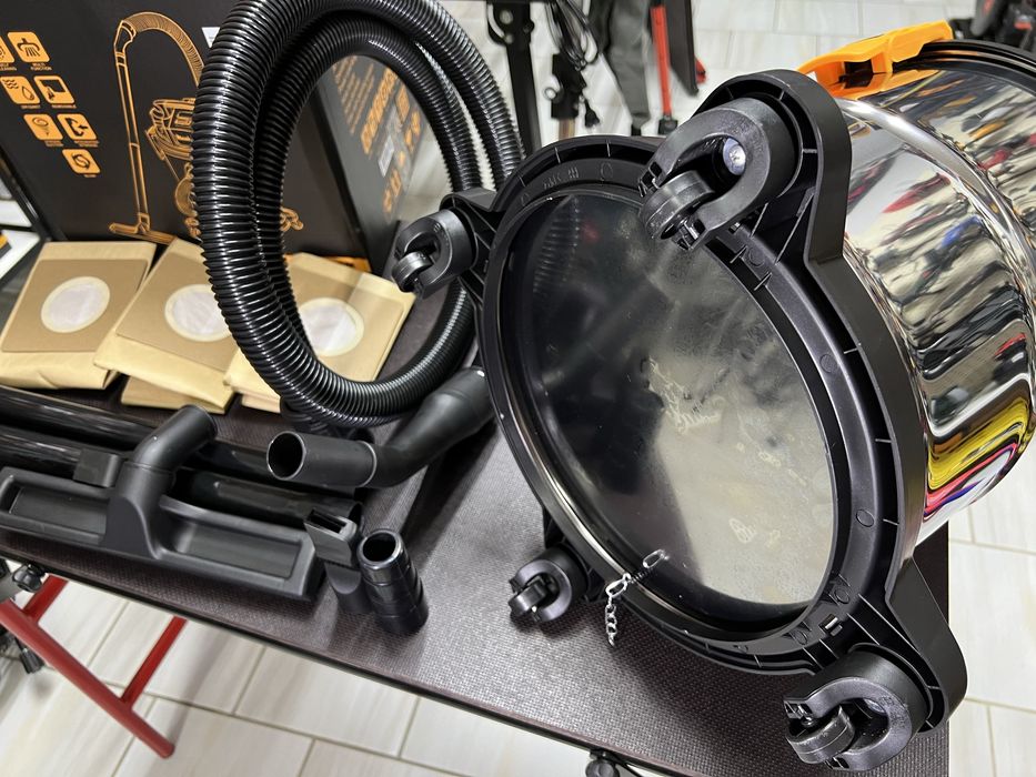 Пылесос строительный Machtz MVC-1320P Очистка фильтра Медная обмотка