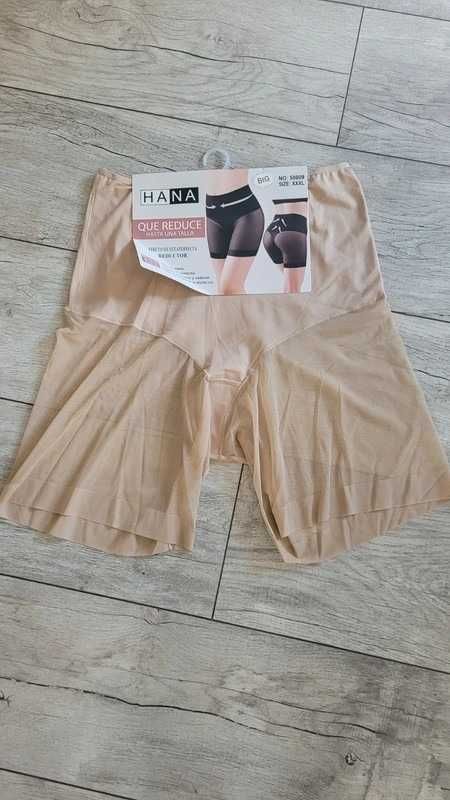 HANA beżowe majtki modelujące wyszczuplające 3XL