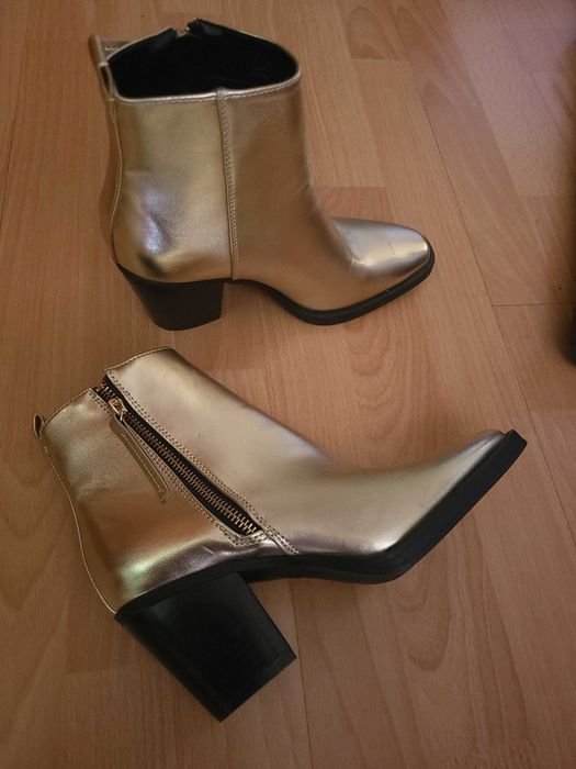 жіночі золотисті ботильйони even&ood р. 37