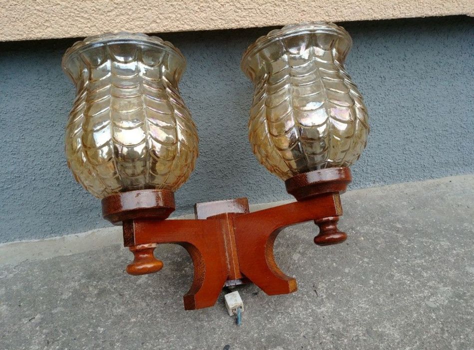 Lampa podwójna kinkiet - 3 sztuki
