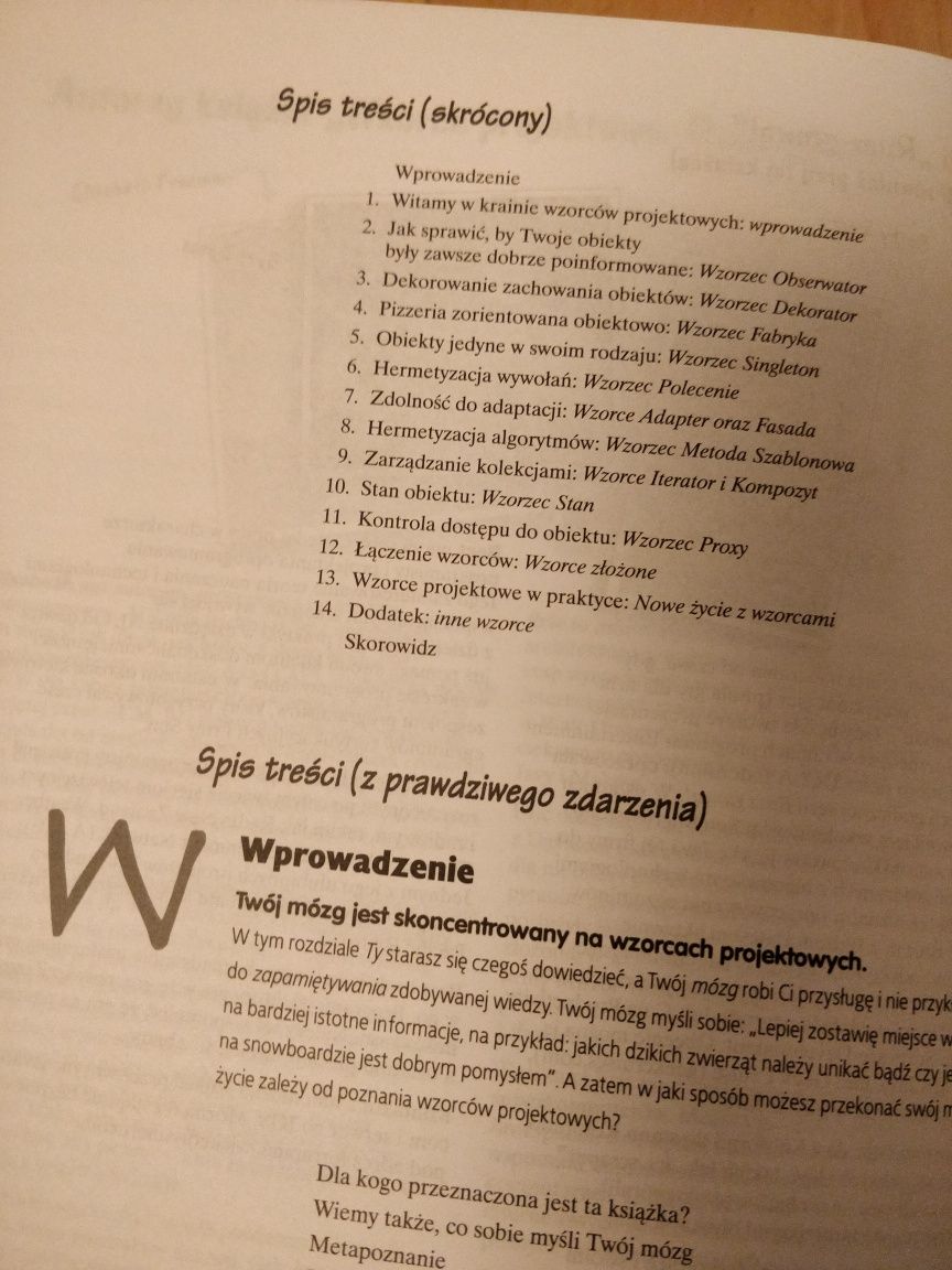 Wzorce projektowe. Rusz głową!
Eric Freeman, Bert Bates, Kathy Sierra,