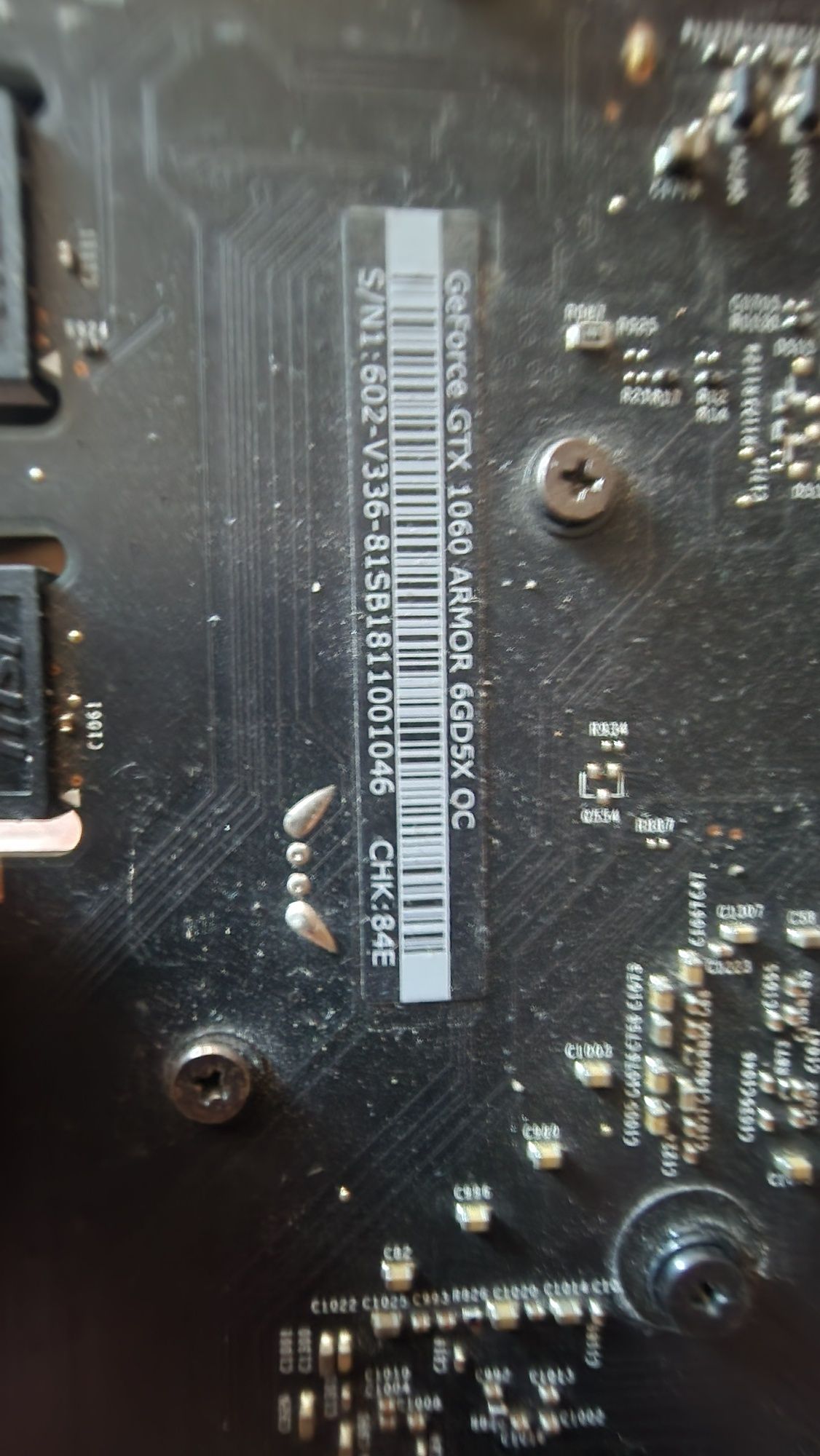 Nvidia Geforce GTX 1060 Ti 6gb MSI