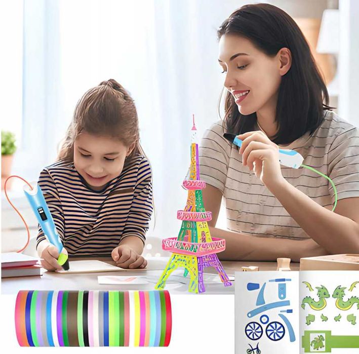 Długopis 3D Drukarka Zestaw Dla Dzieci (Filament Gratis)