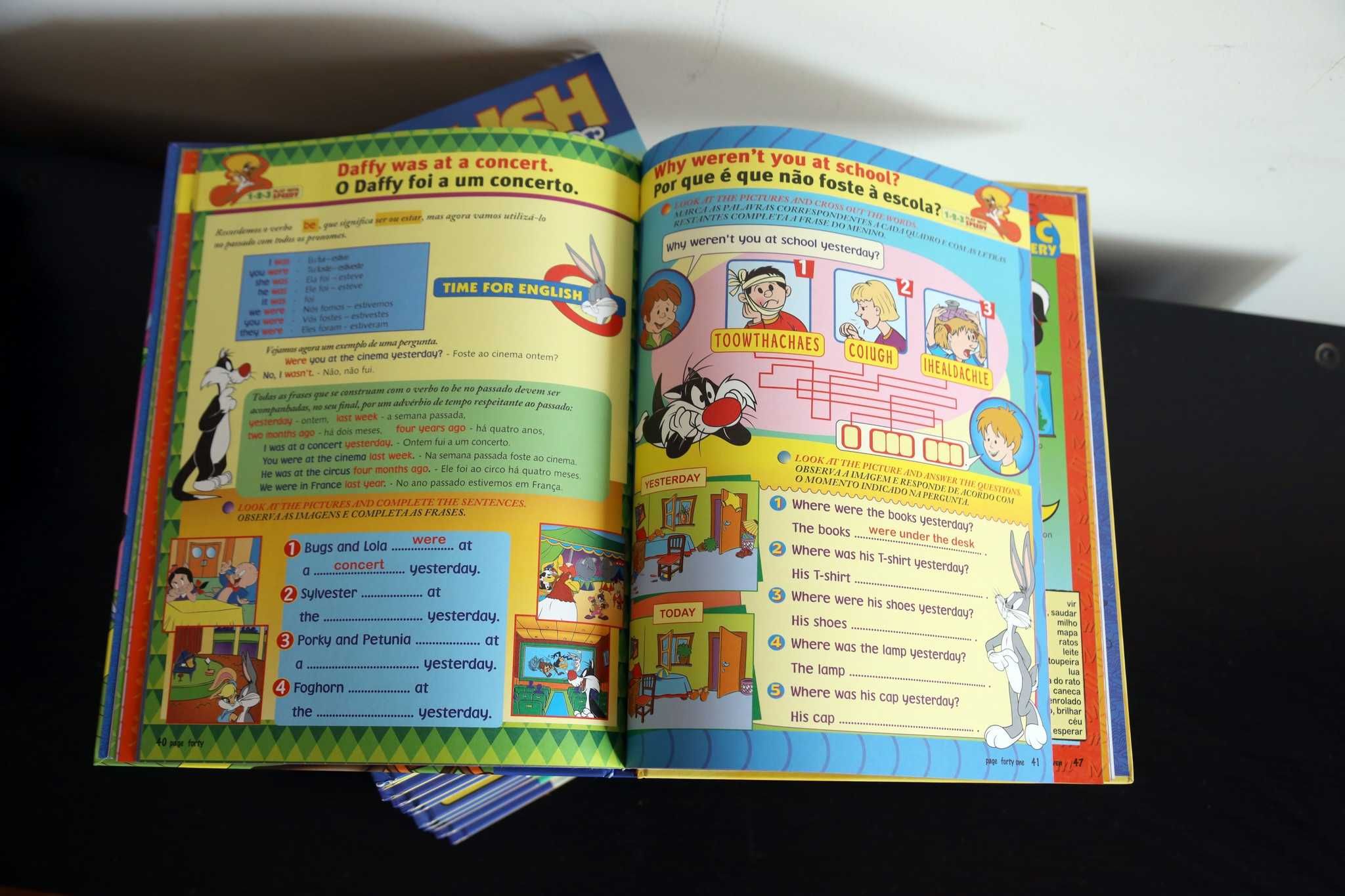 Livros como aprender inglês 12 volumes English Junior