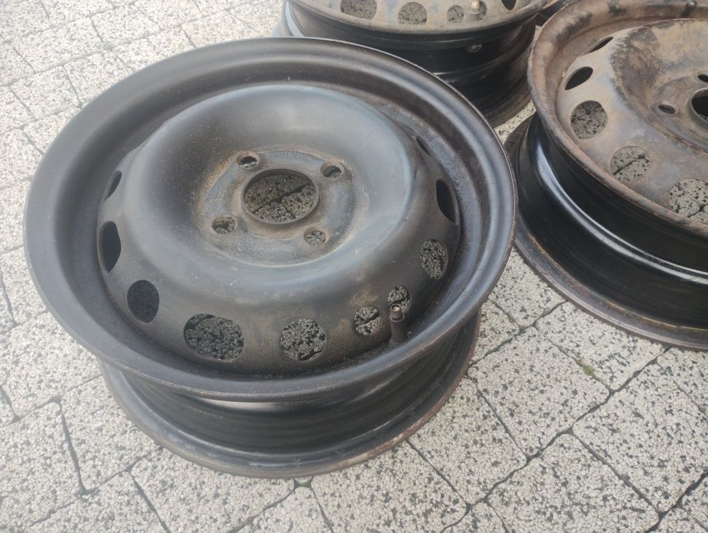 5 felg stalowych 4*100 opel corsa c