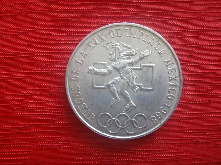 Srebrna moneta 25 pesos  Igrzyska Olimpijskie Meksyk 1968