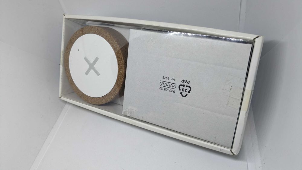 NORDMÄRKE
Carregador sem fios, branco/cortiça