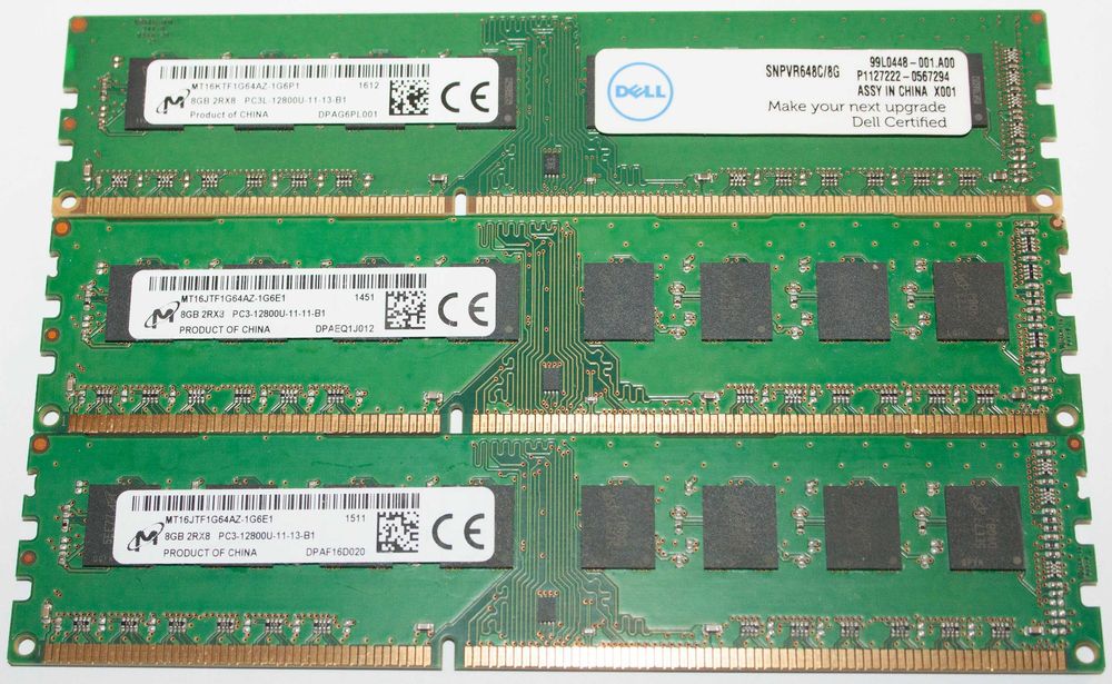 DDR3-8GB х4 1600MHz DIMM 1.5/1.35V Оригинал