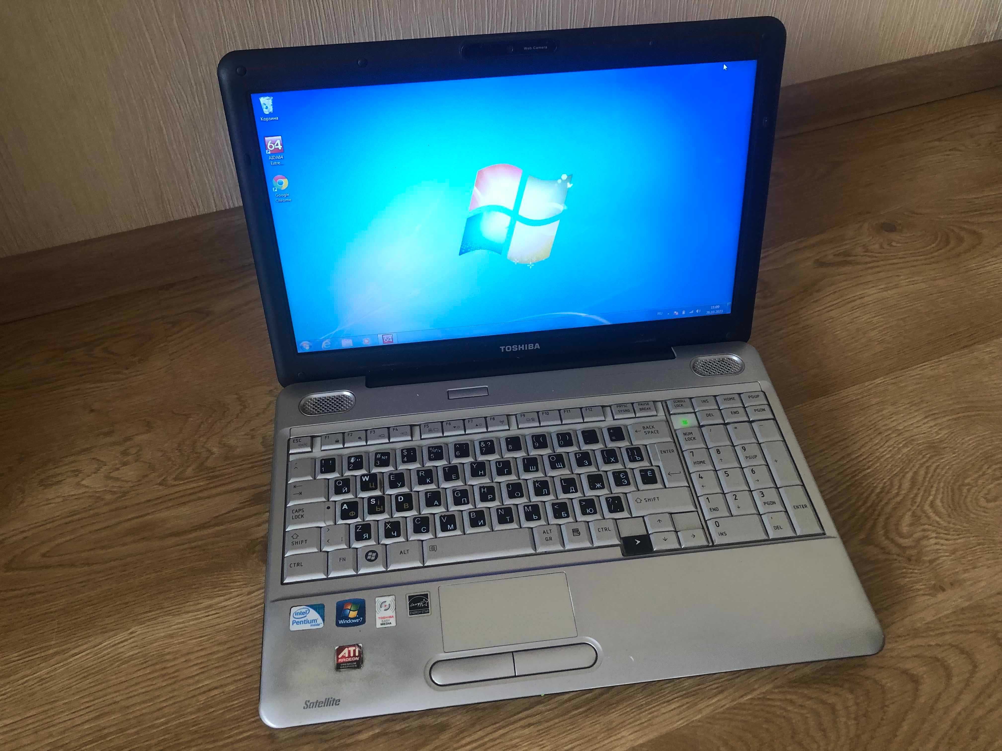 Toshiba L500 Pentium (2.2 ГГц)/ 4 Gb DDR3/320 Гб усиленый аккум