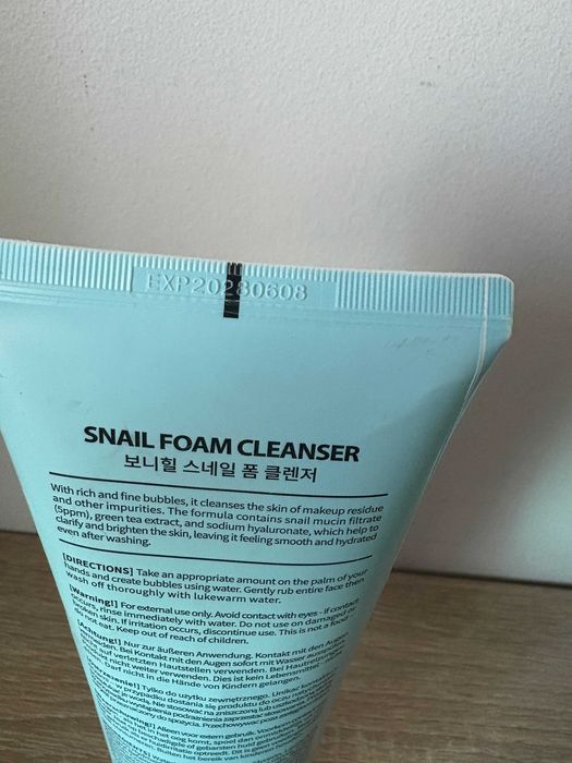 Pianka do mycia twarzy Bonnyhill Snail Foam Cleanser