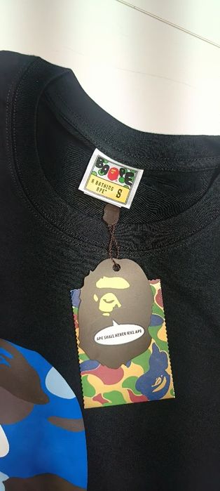 Koszulka BAPE ABC Camo By Bathing Ape Tee czrnao niebieska